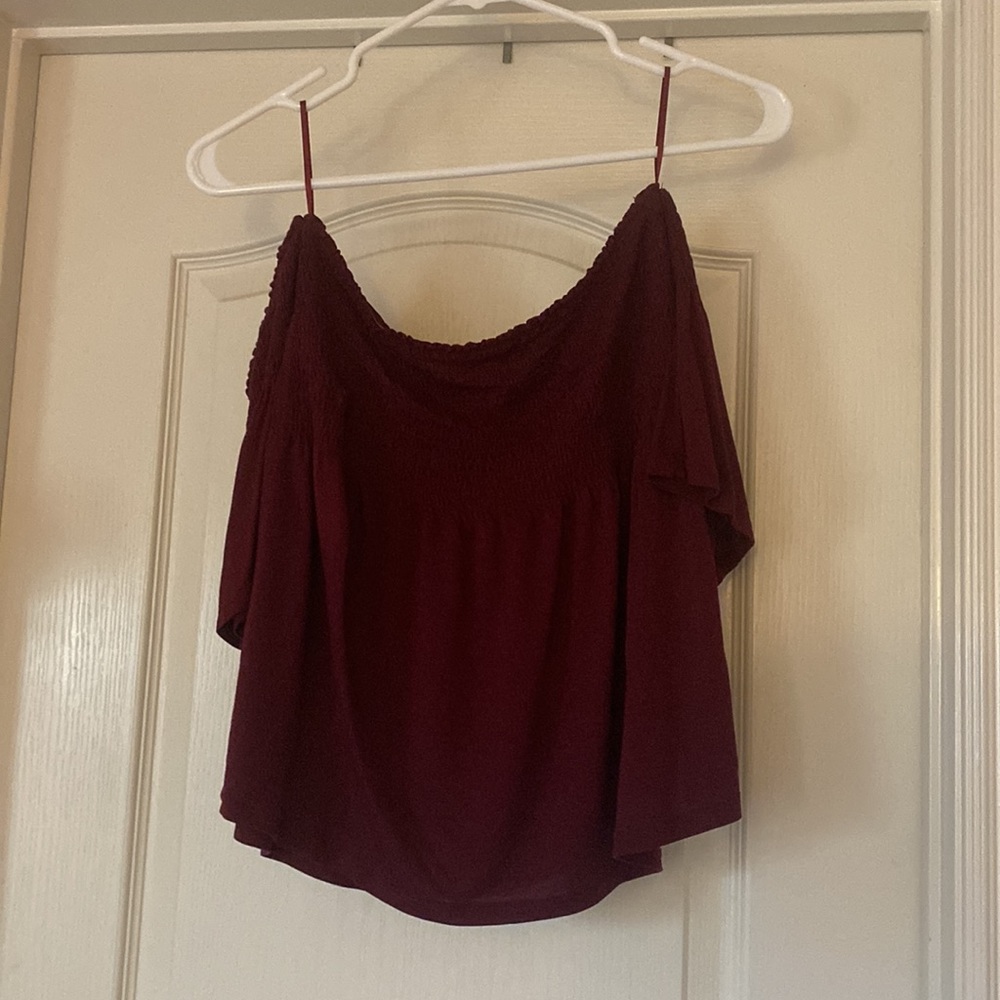 Dark Berry Top (Off the Shoulder)
